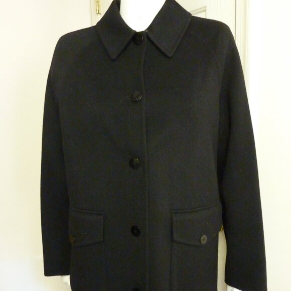 Theory Caban Relaxed Pea Coat in Double-Face Wool-Cashmere - Picture 2 of 6